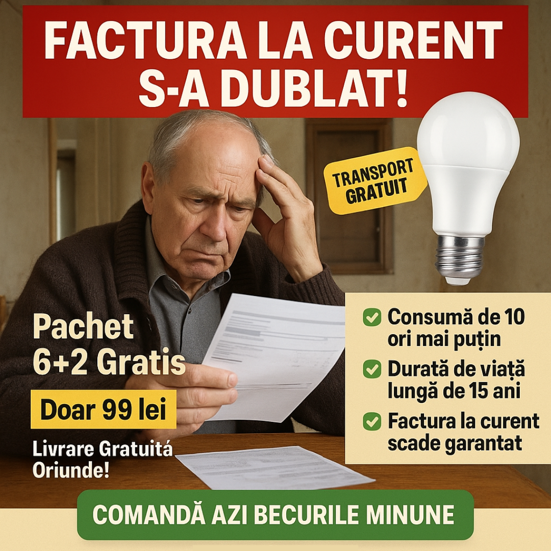 [6 + 2 GRATIS] Pachet Becuri LED Ultra Economice 9W (Echivalent 90W), Consum Redus 90%, E27, Iluminare Puternică, Durată 15 Ani 💡